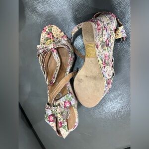 Jeffrey Campbell Floral Platform Sandals